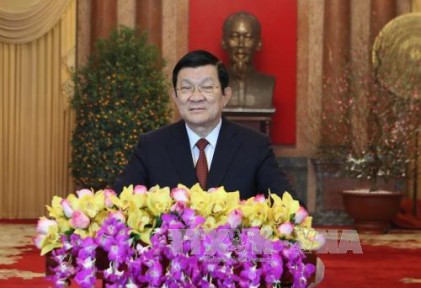 Lời chúc Tết của Chủ tịch nước Trương Tấn Sang nhân dịp xuân Bính Thân 2016